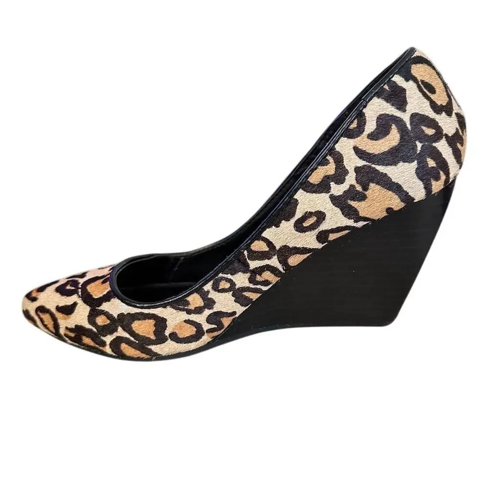 Kenneth‎ Cole Reaction Women's Leopard Print Wedge Heels Multicolor size 6 - Picture 7 of 11